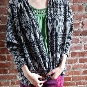 Black Rainn black patterned cardigan